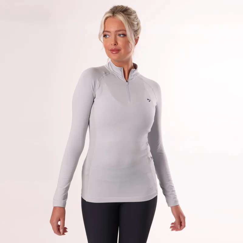 Aubrion Revive Long Sleeve Base Layer in Grey-2